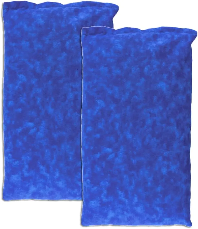 Nature Creation Reusable Microwave Heat Pad - Microwave Heating Pad for Neck and Shoulders, Cold Compress & Hot Pack, Heat Pack Warming Pad, Microwavable Heating Pads for Cramps, Blue Marble 2 Packs