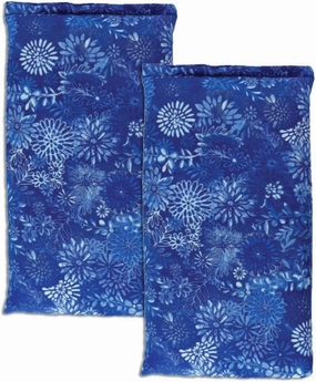 Nature Creation Reusable Microwave Heat Pad - Microwave Heating Pad for Neck and Shoulders, Cold Compress & Hot Pack, Heat Pack Warming Pad, Microwavable Heating Pads for Cramps, Blue Flowers 2 Packs