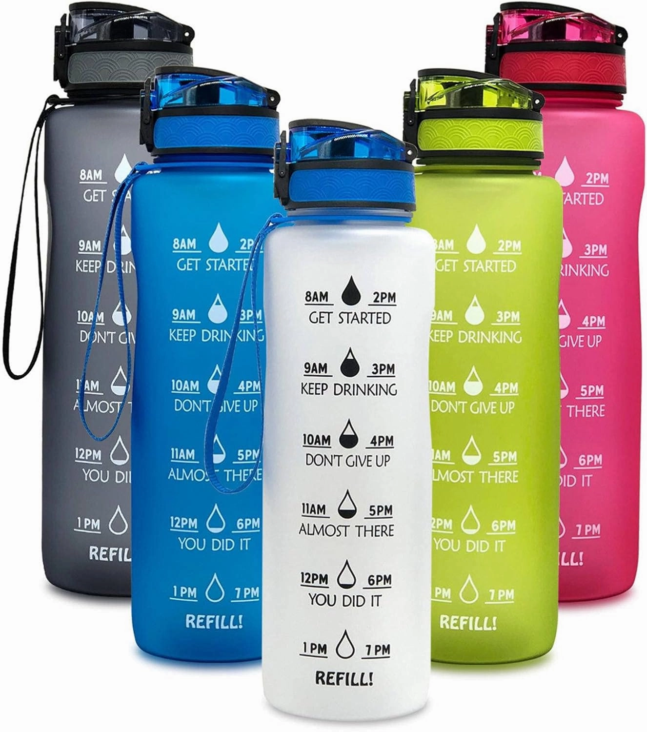 NC The Best Sports Bottle, Large Capacity, One-Button Opening, Flip-top Leak-Proof Lid, Healthy and Environmentally Friendly Tritan Material, BPA-Free (with Filter Layer)