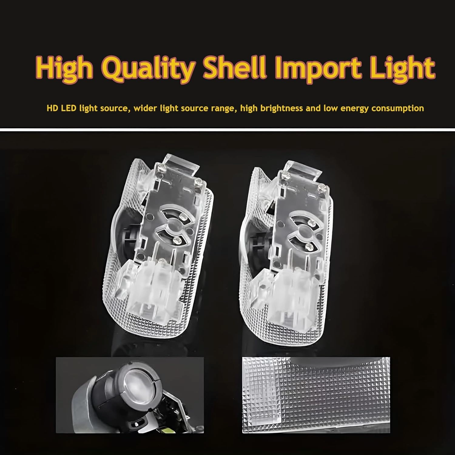 Never Fade Car Door Lights Logo Projector,HD LED Car Welcome Projector Lights Compatible with LS/ES/is/LX/RX/GS/GX/RC Car Door Accessories