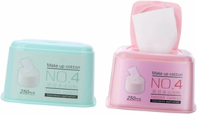 NOLITOY 2pcs Facial Cotton Pads Soft Non-Woven Makeup Remover Wipes for Skin Care Makeup Removal Lightweight Portable Odorless for Delicate