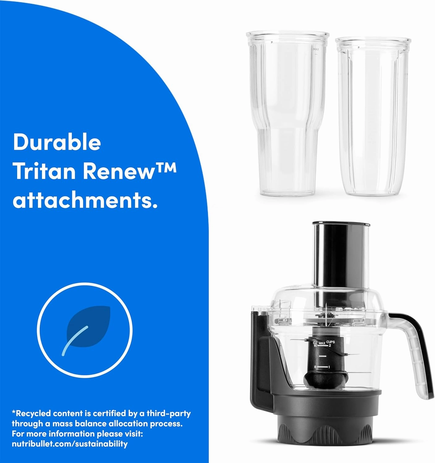 nutribullet® Ultra Plus  3-1 Compact Kitchen System, 1200W Kitchen System with Blender, Food Processor, and Coffee and Spice Grinder, 32oz and 24oz Blending Cups, 2-Cup Food Processor, Gunmetal Gray