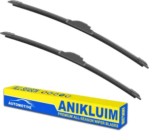 OEM Quality 26"   19" Premium All-Seasons Durable Stable and Quiet Windshield Wiper Blades-J Hook Wipers(Set of 2)
