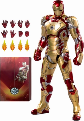 OVONNI 7 Inch Ironman MK42 Action Figure,Exquisite Painting Collectible Figure with Lots of Accessories (1/10 Scale)