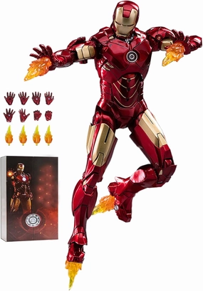 OVONNI 7 Inch Ironman MK4 Action Figure,Exquisite Painting Collectible Figure with Lots of Accessories (1/10 Scale)