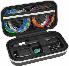 PAIYULE Case Compaitble with 3Doodler Flow for 3D Printing Pen for Teens Adults Creators, Storage Holder for 3D Pens Free Refill Filaments, Organizer Box for Printer Drawing Accessories (Bag Only)