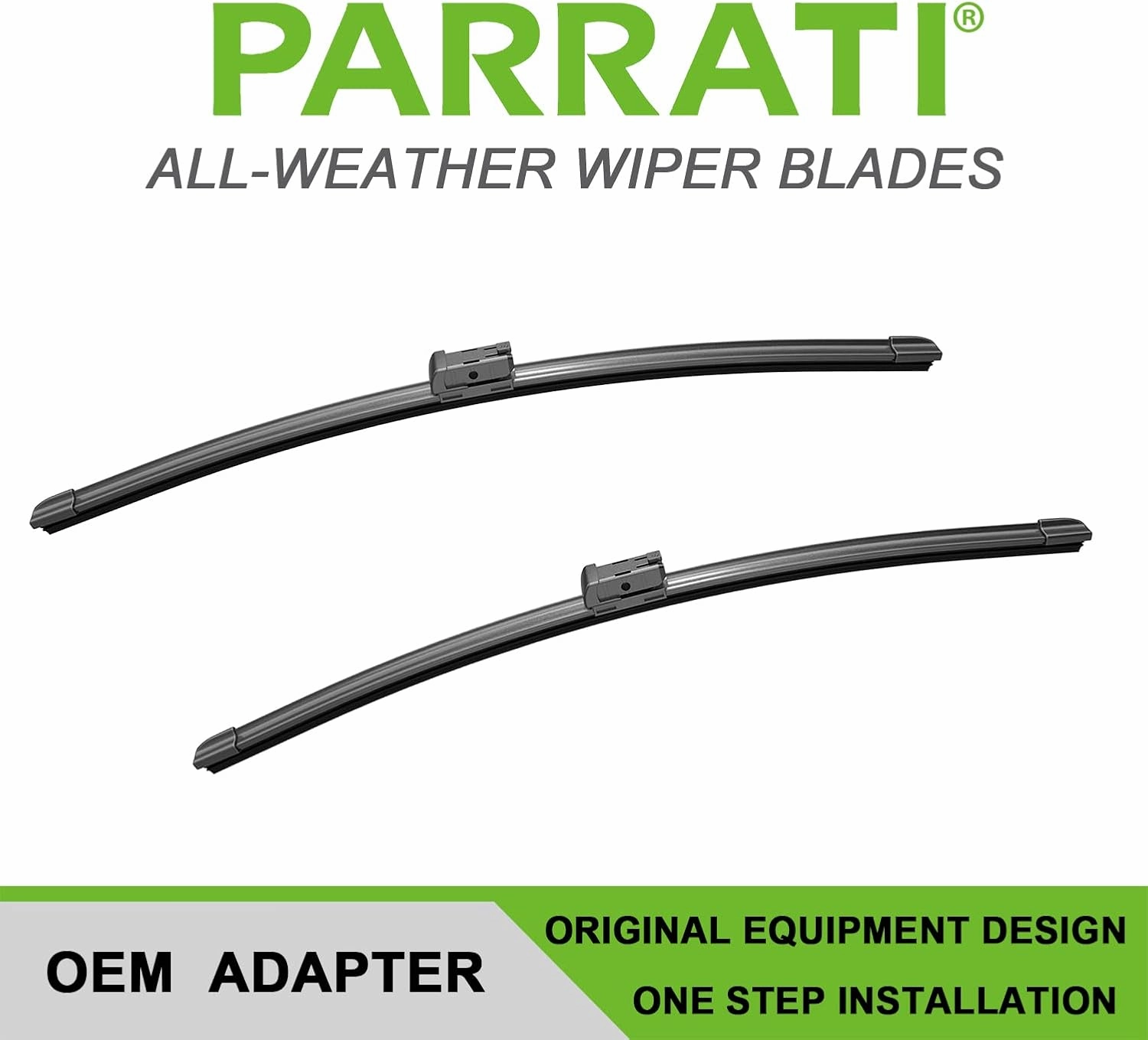 PARRATI® High Performance Premium All-Season Automotive Windshield Wipers with Rear Wiper Blades Replacement for 2015-2023 Fiat 500X,Easy to Install 26" 14" 10''(Set of 3)