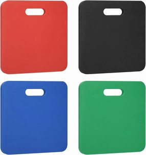 PATIKIL Portable Stadium Bleacher Seat Pad, 4 Pack Hard & Strong Stadium Seat Comfort EVA Foam Cushion Outdoor Seating for Spectating Sport Camping 4 Colors