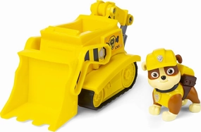 PAW Patrol, Rubble’s Bulldozer, Toy Vehicle with Collectible Action Figure, Sustainably Minded Kids Toys for Boys & Girls Ages 3 and Up