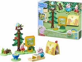 Peppa Pig Woodland Club Nature Day Camping Set, Includes Figures and Accessories