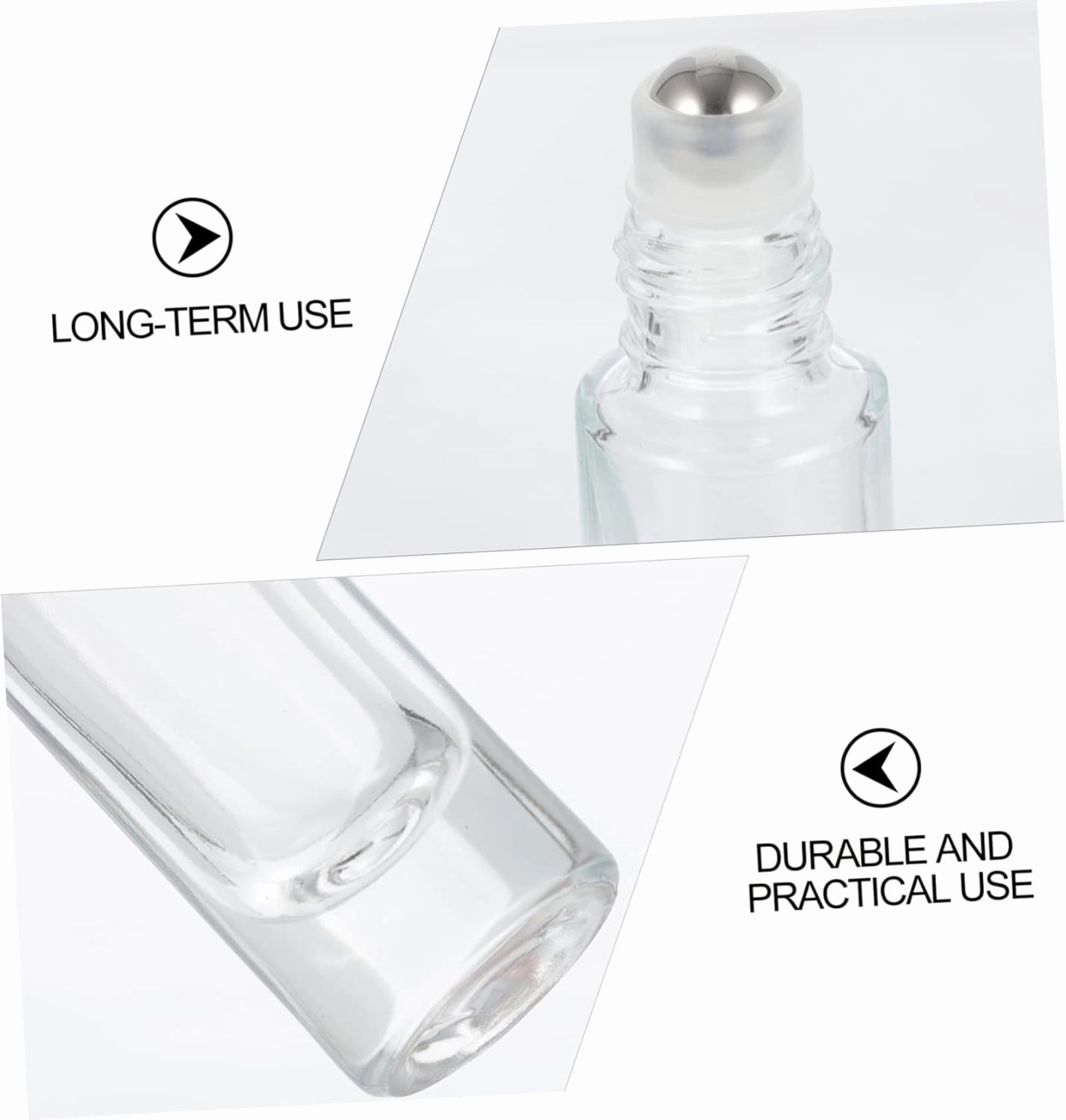Perfume Bottles 5pcs 10ml Glass Essential Oil Bottles Reusable for Diy Aromatherapy