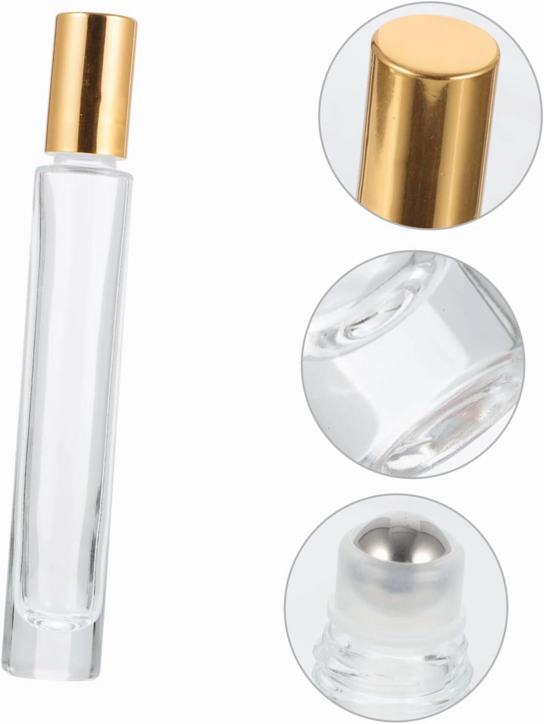 Perfume Bottles 5pcs 10ml Glass Essential Oil Bottles Reusable for Diy Aromatherapy