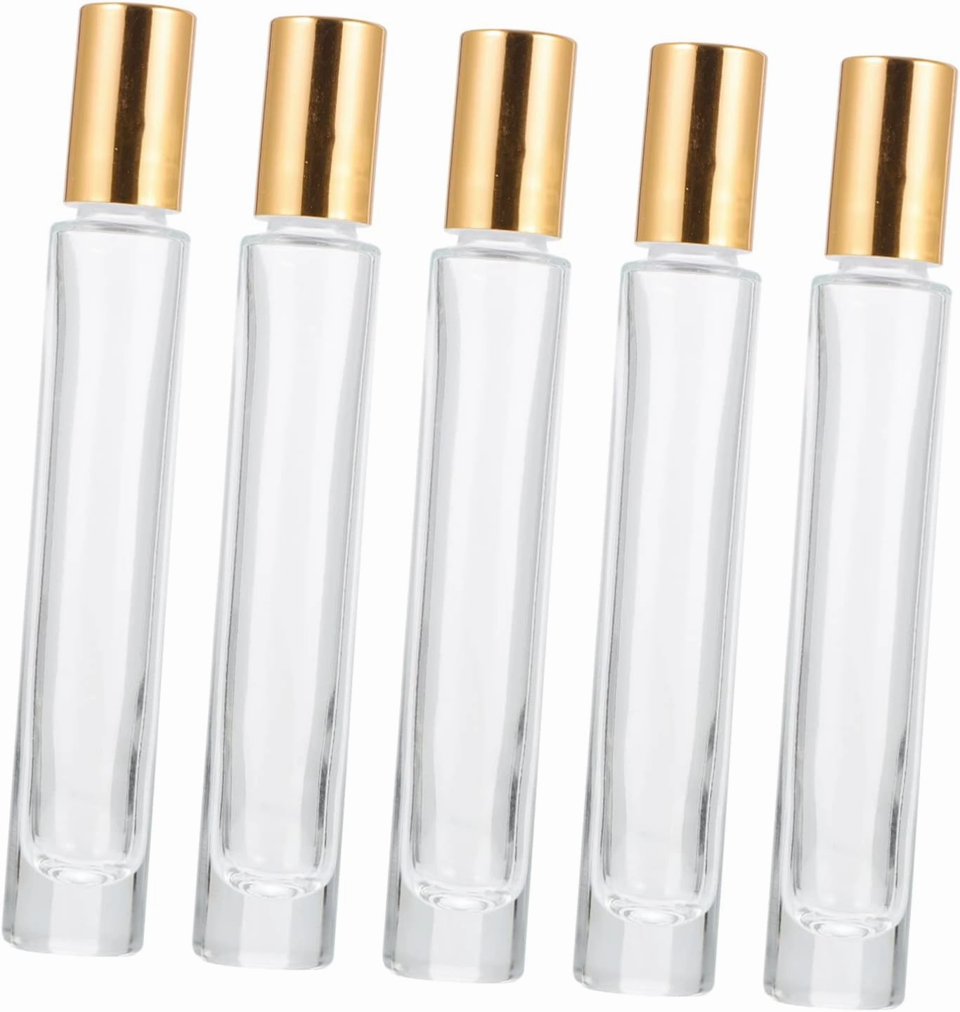 Perfume Bottles 5pcs 10ml Glass Essential Oil Bottles Reusable for Diy Aromatherapy