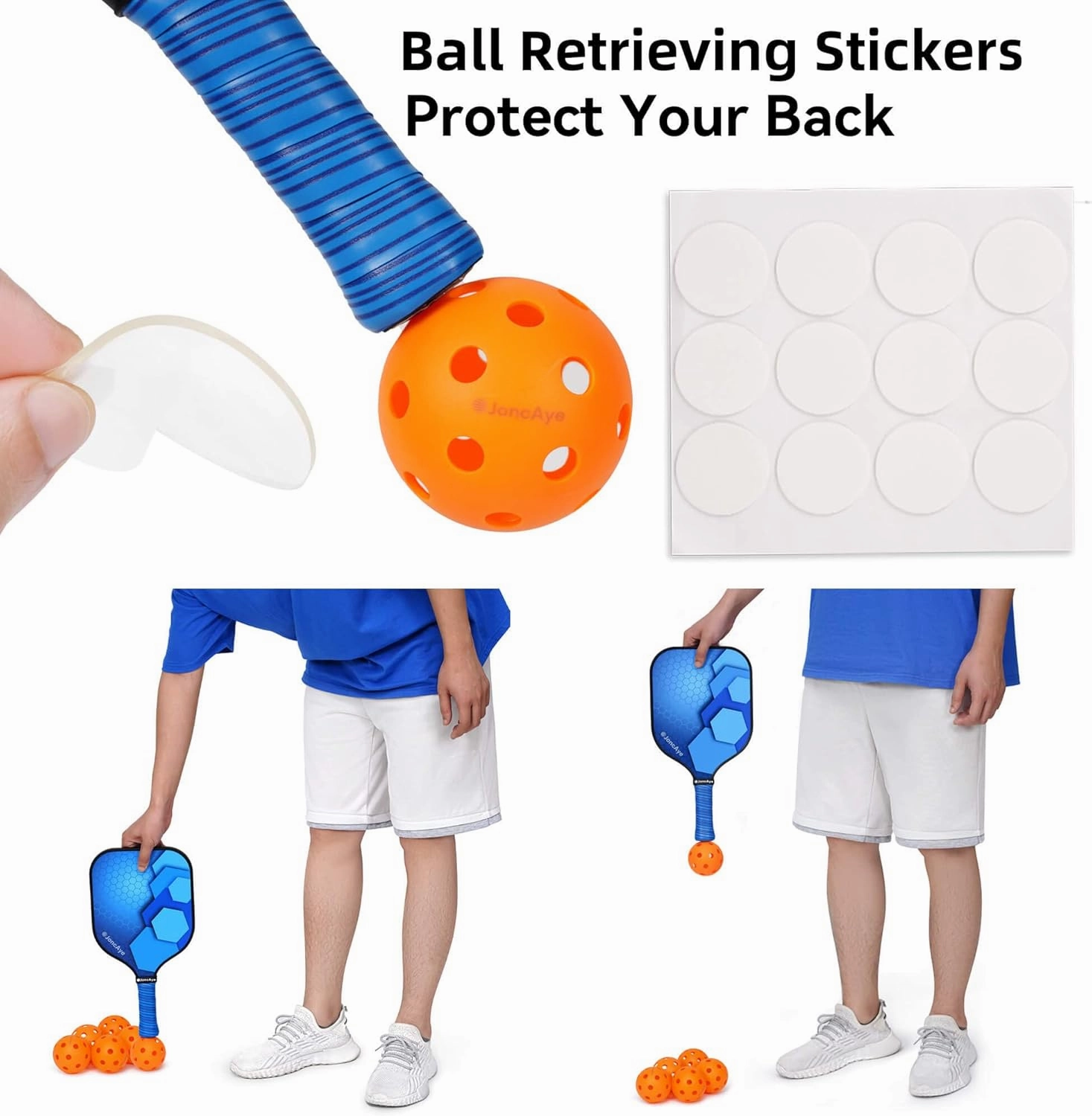 Pickleball-Paddles-Set of 4 or 2 Rackets by JoncAye, USAPA Approved Pickle-Ball Equipment with Balls, Bag, Accessories, Fiberglass Graphite Pickleball Racquet Set for Men, Women, Kids, Adults