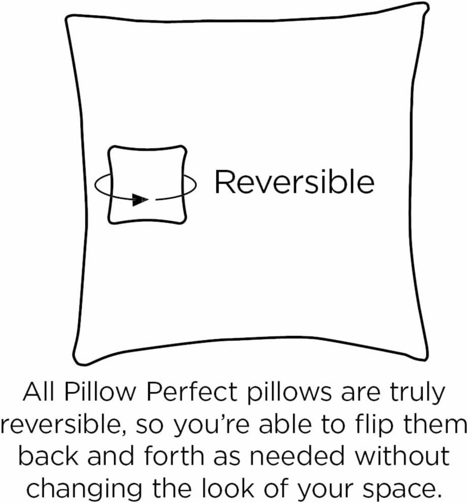 Pillow Perfect 550435 Outdoor/Indoor Fresco Tufted Seat Cushions (Round Back), 19" x 19", Yellow, 2 Pack