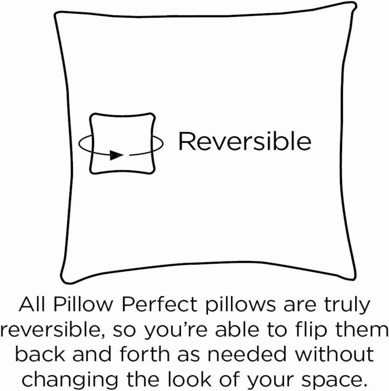 Pillow Perfect Paisley Indoor/Outdoor Chairpad with Ties, Tufted, Weather, and Fade Resistant, 17" x 17.5", Blue/Multi Pretty, 2 Count