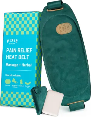 Pixie Period Heating Pad for Cramps - Thinnest Wearable Heating Pad - Unnoticable Under Clothes - Best Portable Pain Relief Belt Device with Heat On The Market - Hours of Menstrual Pain Relief
