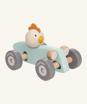 Plan Toys Chicken Racing Car - Blue