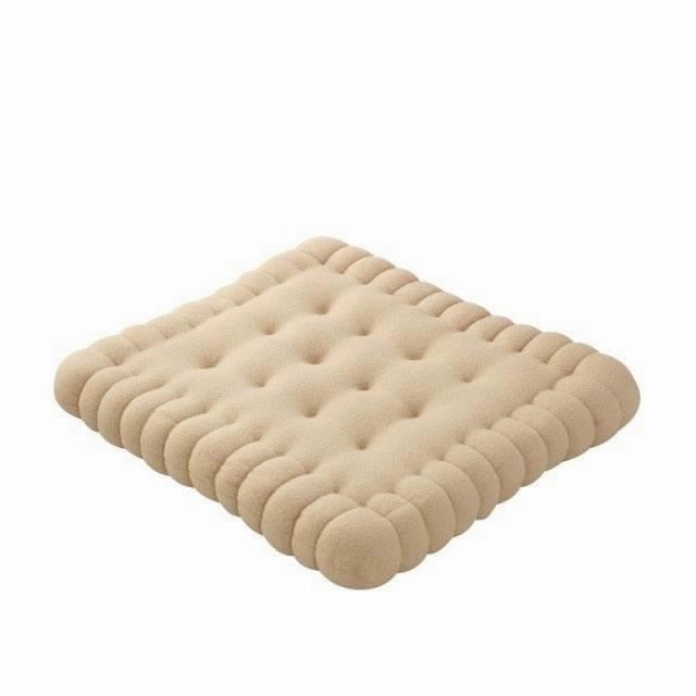 Plush Biscuit Pillow - Creative Decorative Cushion
