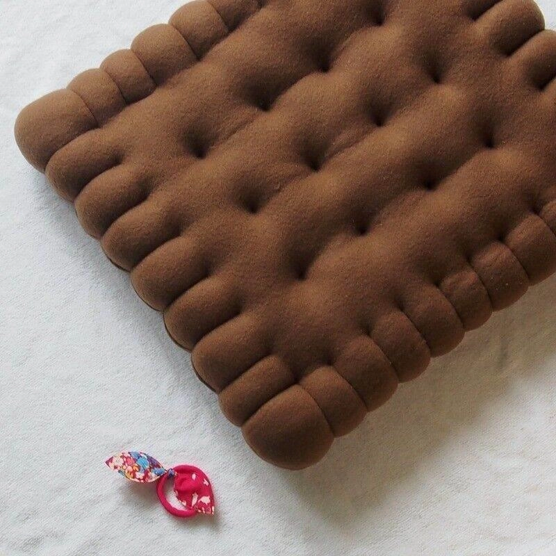 Plush Biscuit Pillow - Creative Decorative Cushion