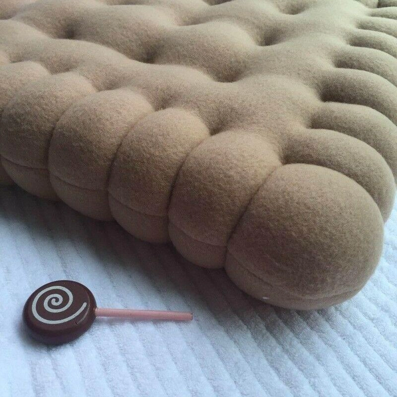Plush Biscuit Pillow - Creative Decorative Cushion