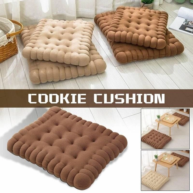Plush Biscuit Pillow - Creative Decorative Cushion