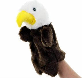 Plush Eagle Hand Puppets Stuffed Animals Toys for Imaginative Pretend Play Storytelling Gifts for Kids Boys Girls