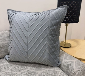 Plush velvet Striped cushion cover