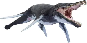 PNSO 1:35 Scale Kronosaurus Jeff Figure Realistic Plesiosaurus Pliosauridae Dinosaur PVC Collector Toys Animal Scientific Art Model Decoration Gift for Adult