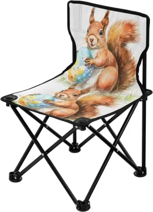Portable Camping Folding Chairs Foldable Chair Small Squirrel Eggs Lightweight Backpacking Outdoor Outside Fishing