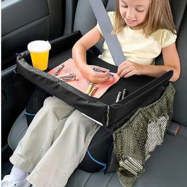 Portable Baby Kids Safety Car Seat Stroller Tray Play Travel Drawing Board Black