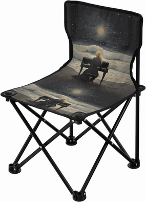 Portable Camping Folding Chairs Foldable Chair Small Pianist Painting Lightweight Backpacking Outdoor Outside Fishing