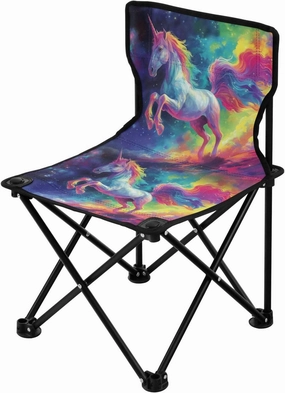 Portable Camping Folding Chairs Foldable Chair Small Unicorn 9 Lightweight Backpacking Outdoor Outside Fishing