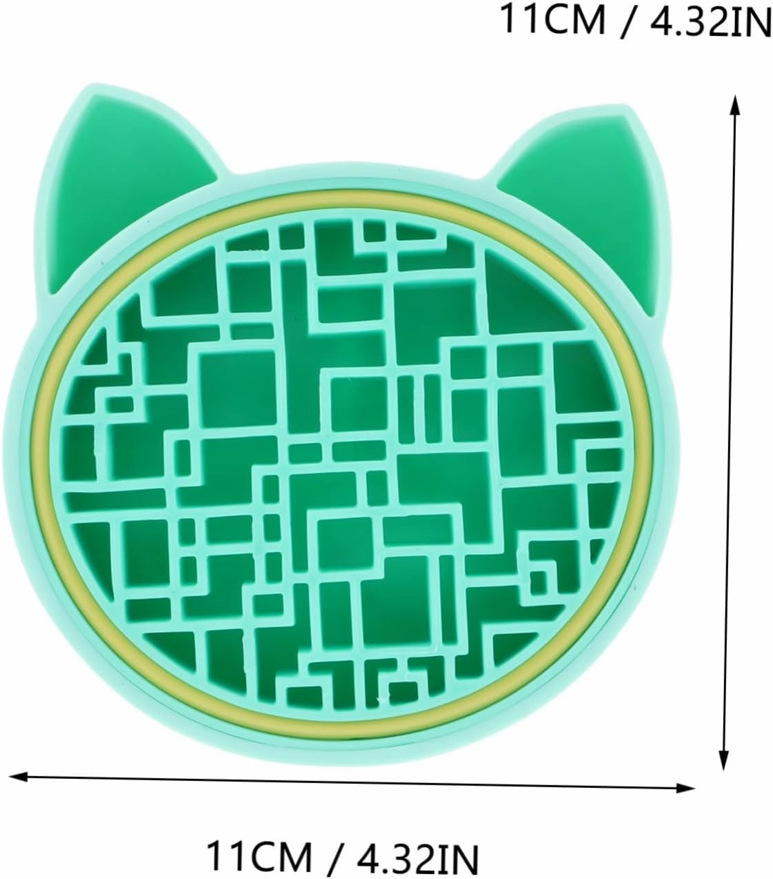 Portable Cat Shaped Makeup Brush Cleaner Cushion Drying Mat Dual-sided Storage Holder for Organizing Brushes Cleaning Drying