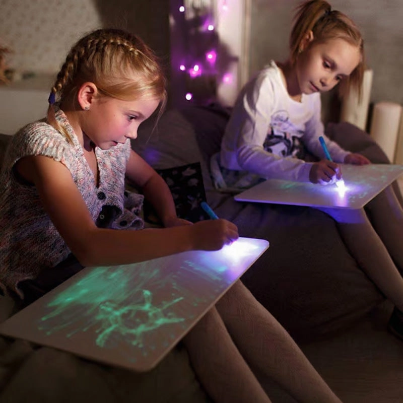 Portable Magic Fluorescence Light Drawing Pad
