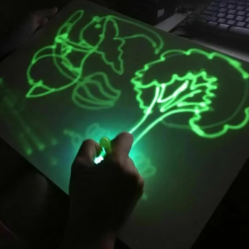 Portable Magic Fluorescence Light Drawing Pad