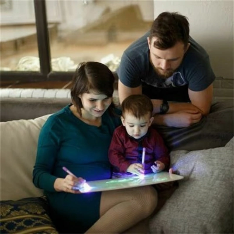 Portable Magic Fluorescence Light Drawing Pad