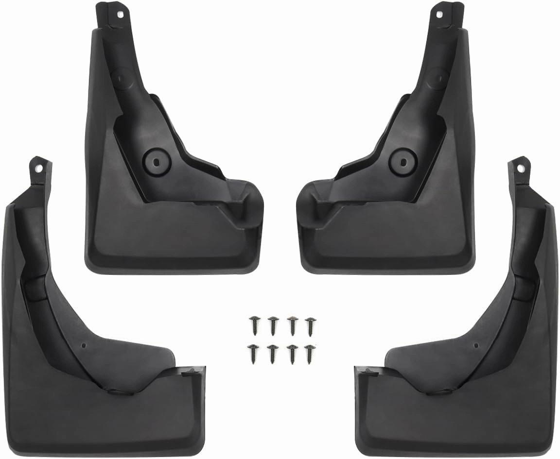 Powerty Custom Fit for Mud Flaps Toyota RAV4 2025 2024 2023 2022 2021 2020 2019 Splash Guards Molded Front and Rear Fender Cover Black ABS 4Pcs Set Hybrid Accessories (Not Fit for 2021 RAV4 Prime)