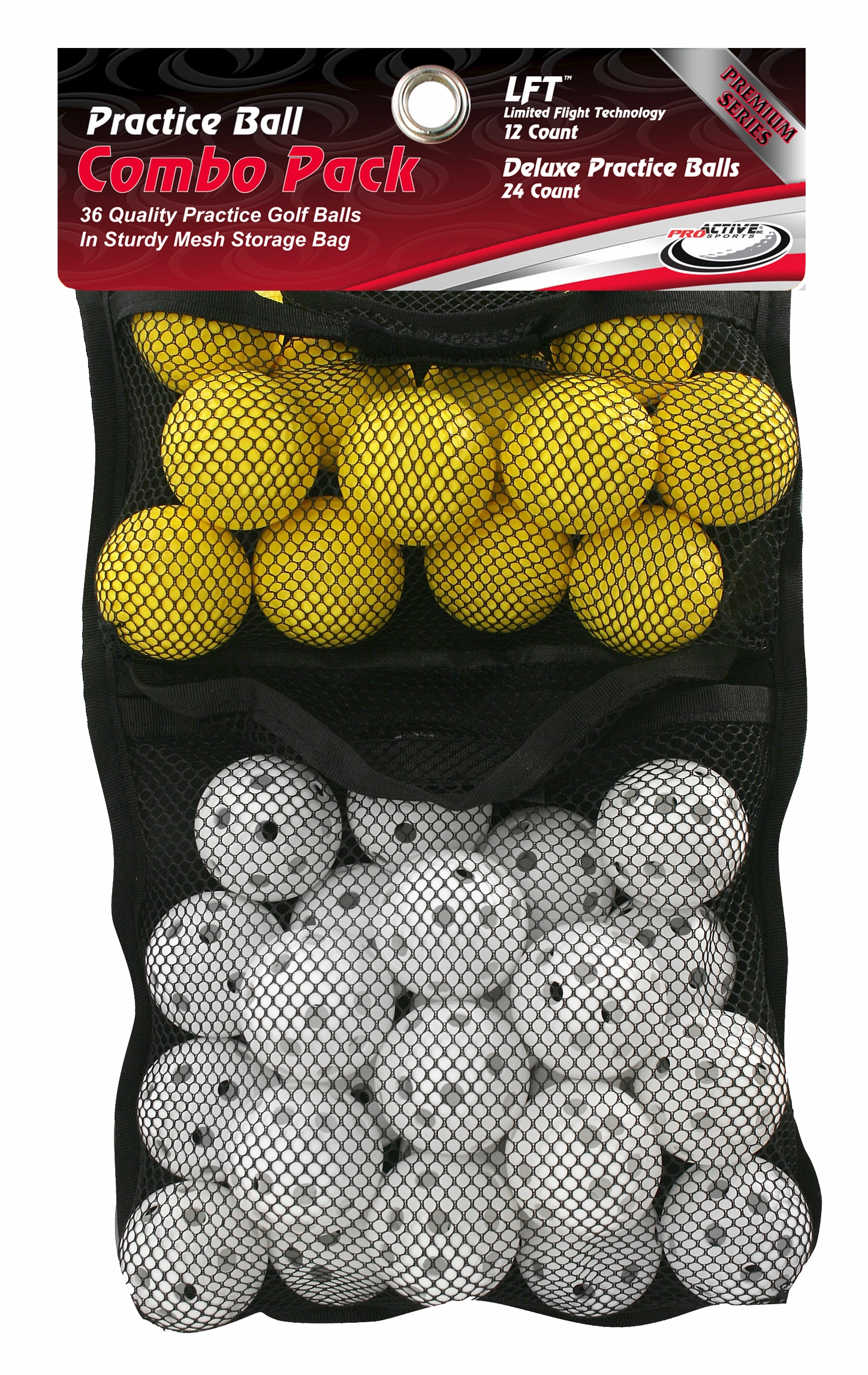 Practice Ball Combo Pack in Mesh Bag - 36 Piece