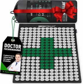Premium Acupressure Massage Mat - Spiked Therapy Pad for Back Pain Relief - Stress Reduction & Muscle Recovery - Neck & Shoulder Relaxation - Better Sleep & Improved Circulation