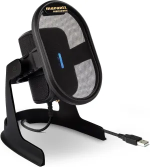 Professional Umpire - USB Microphone for Recording, Podcasting, Streaming and Gaming with Desktop Stand, Pop Filter and Shockmount, Black