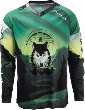 PSPORT Men's Motocross Jersey Long Sleeve Motocross Shirt Men Mountain Dirt Bike Jersey Downhill Riding Racing Clothing Tops