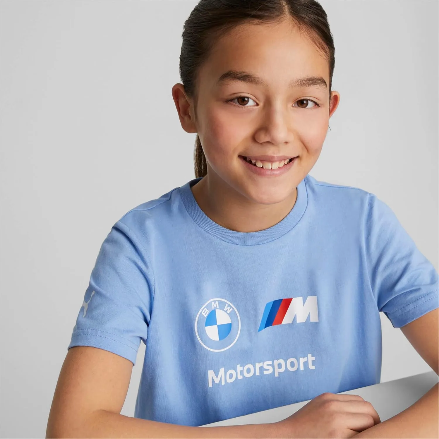 PUMA Kids' Bmw M Motorsports Kids Essentials Logo Tee