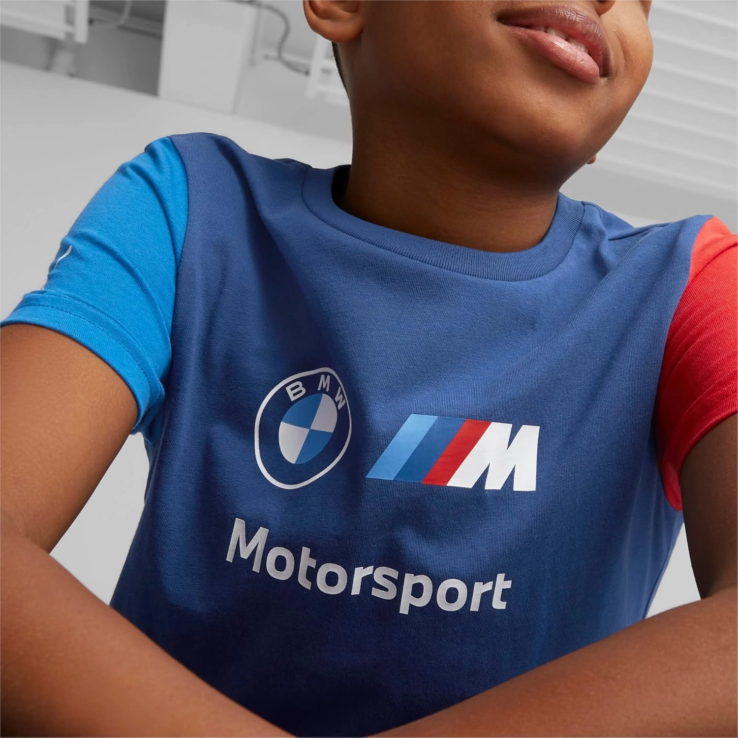 PUMA Kids' Bmw M Motorsports Kids Essentials Logo Tee