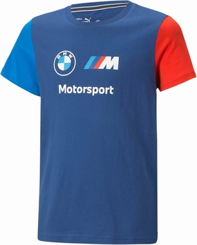 PUMA Kids' Bmw M Motorsports Kids Essentials Logo Tee