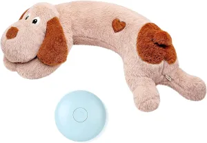 Puppy Heartbeat Toy, Dog Heartbeat Toy for Separation Anxiety Relief, Puppy Toy with Heartbeat Stuffed Animal Anxiety Calming Behavioral Aid Plush Toy for Dogs Cats Pets (Brown  )