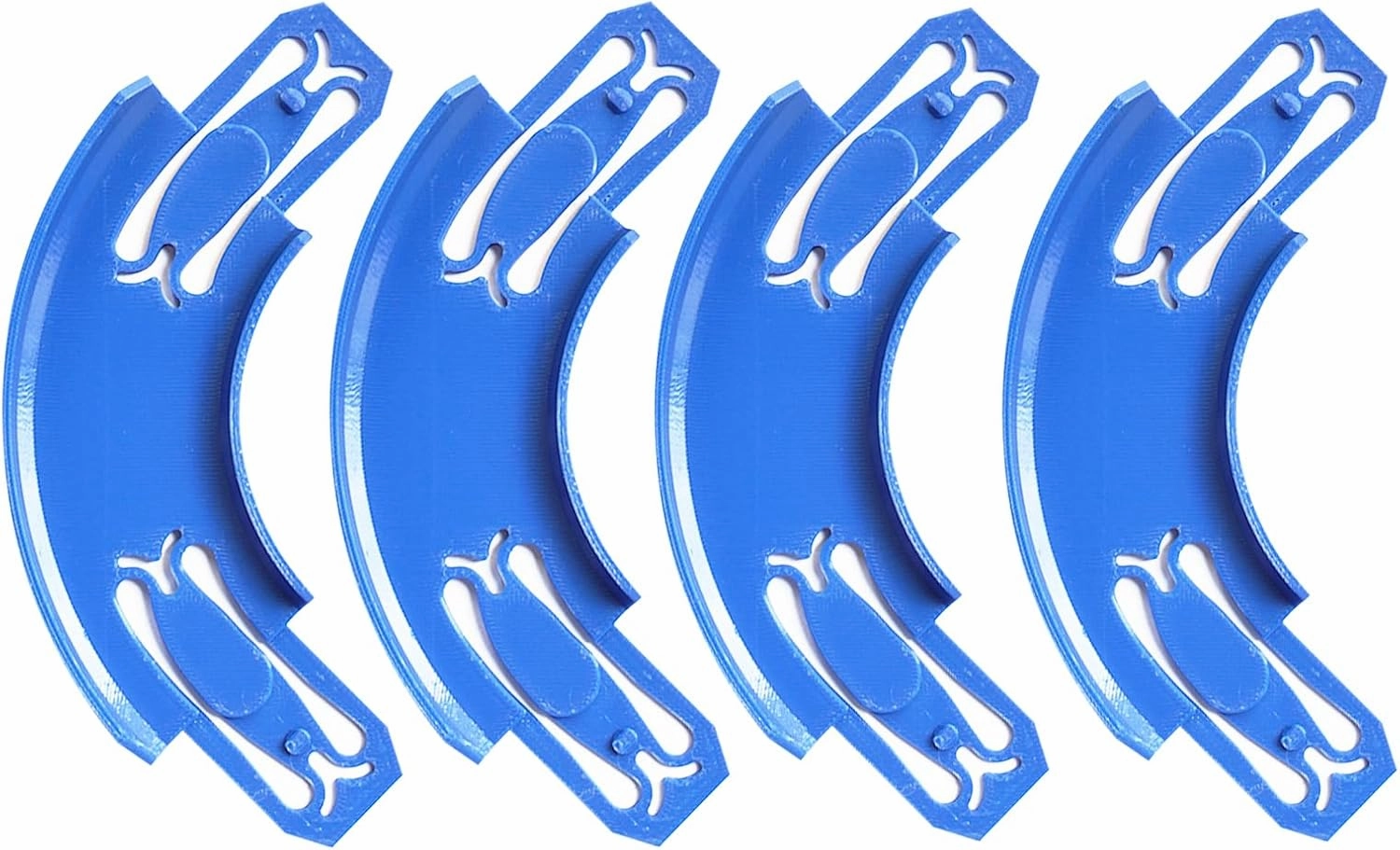 Racetrack Connectors Compatible with Hot Wheels,90 Degree Banked Turn,4 Packs