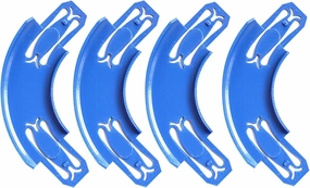 Racetrack Connectors Compatible with Hot Wheels,90 Degree Banked Turn,4 Packs