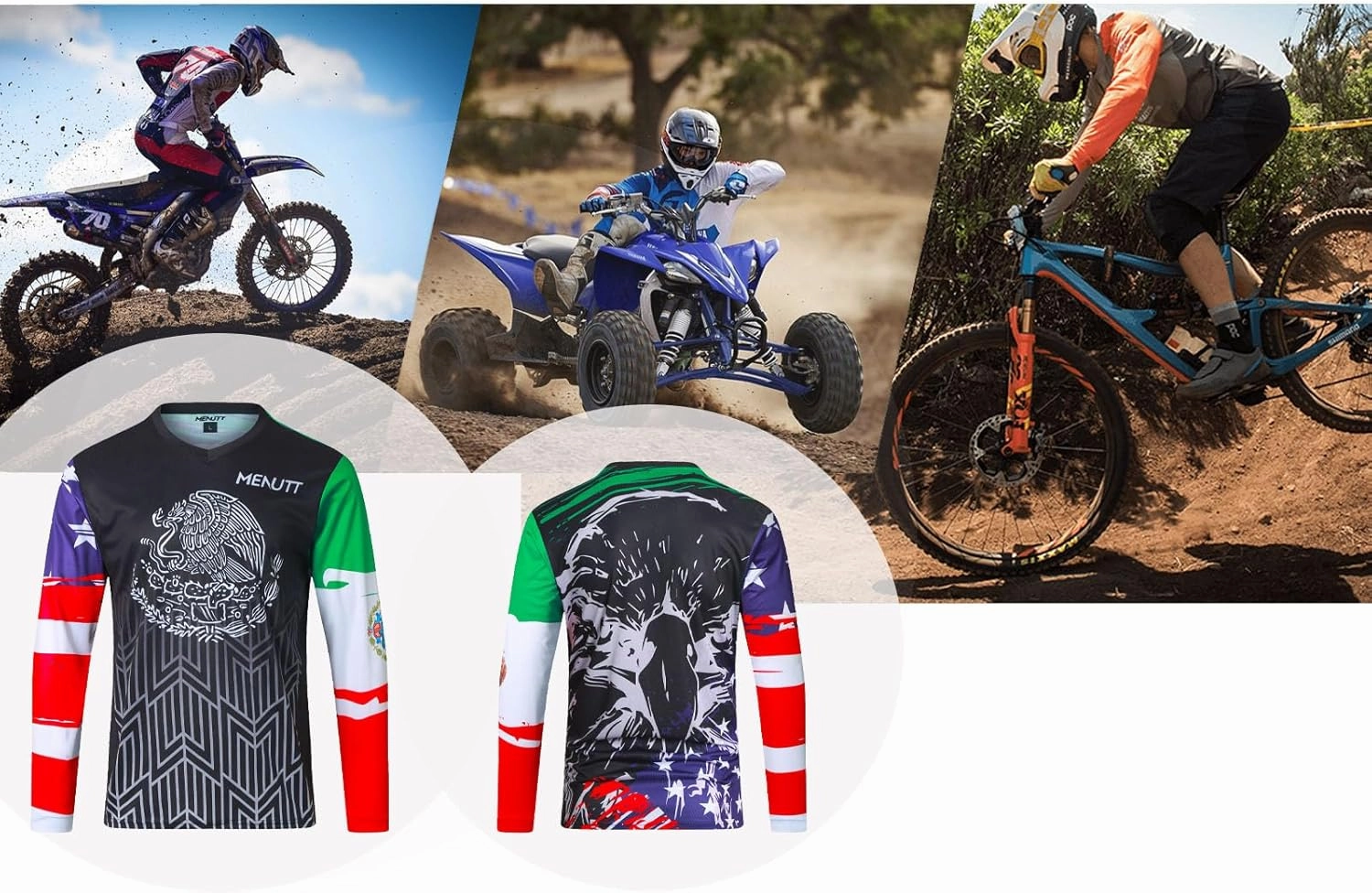 Racing Men's Long Sleeve Off-Road Mexico Jersey Mountain Bike MTB Jersey Downhill&Motocross Shirts