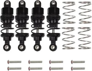RC Car Shock Absorbers Compatible With Tamiya For TT-02 For TT-01 M05 M06 1/10 RC Drift For Racing Car Parts 4pcs Aluminium Oil Shock Absorber Damper(Black)
